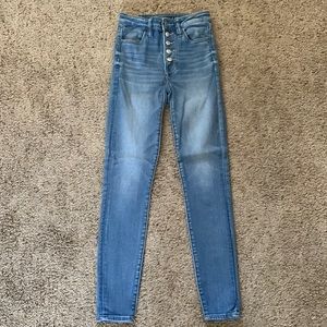American Eagle - Button Fly Skinny Jeans